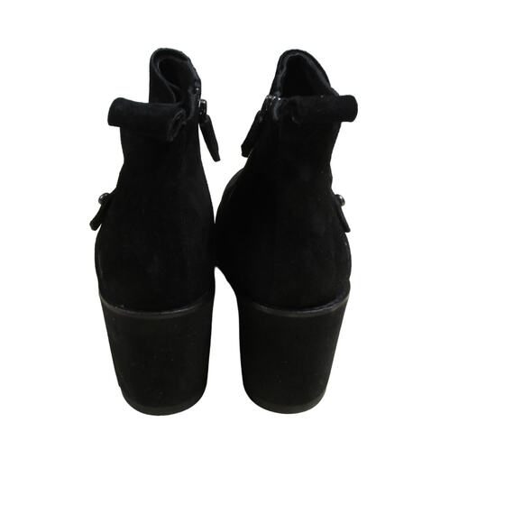 Eileen Fisher Tinker Bootie in Suede Black Women's Size 7.5 New Without Box - Picture 4 of 8